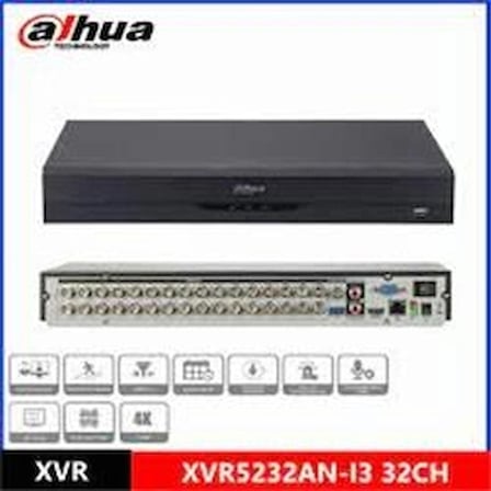Dahua XVR5232AN-5M-I3 2 MP H265+ 32 Kanal 5in1 DVR Kayıt Cihazı (KDO)