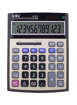 CSL CS-2TS 12 Hane Masa Tipi İşlem Kontrollü Hesap Makinesi (KDO)