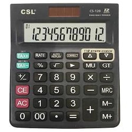 CSL CS-120 12 Hane Masa Tipi İşlem Kontrollü Hesap Makinesi (KDO)