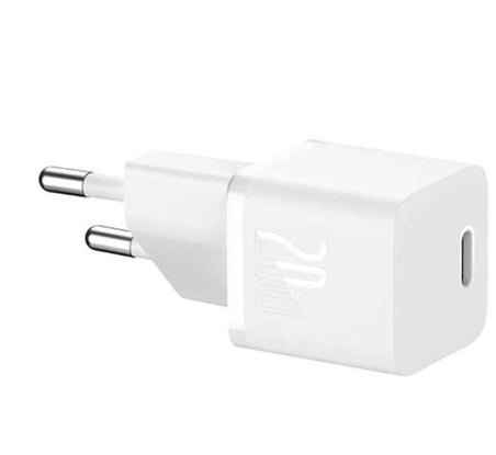 Baseus CCGN050102 20W Beyaz 1C GaN5 Adaptör Mini (KDO)