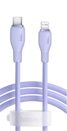 Baseus Pudding USB-A Light 2.4A Kablo 1.2m Mor (P10355700511-00) (KDO)
