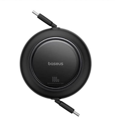 Baseus P10364500113-00  Free2 Pull Mini Kablolu USB-C 100W Şarj Kablosu Siyah (KDO)