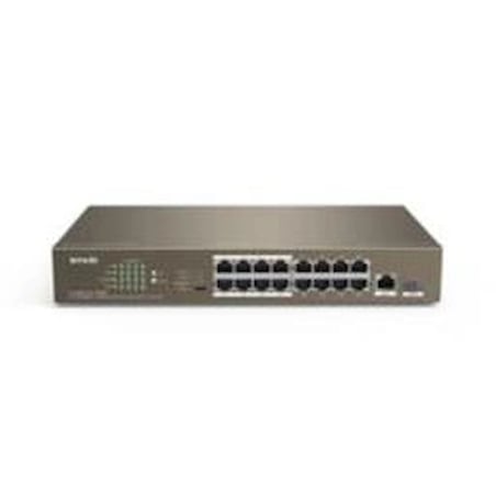 Tenda TEF1118P-16-150W 16 Port Poe+ 10-100 Switch Çelik Kasa Rack Mount (KDO)