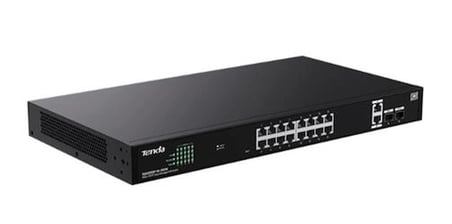 Tenda TEG2220P-16-250W 16 Port 10-100-1000 POE +2 SFP Switch Cloud Yönetilebilir Çelik Kasa Switch (KDO)