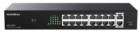 Tenda SG118PC SG118PC 18 Port Gigabit PoE Switch 100-100-1000 167W (KDO)