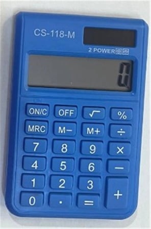CSL CS-118-M Mavi 8 Hane Cep Tipi Hesap Makinesi (KDO)