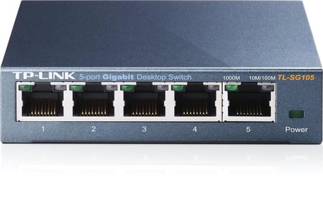 Tp-Link TL-SG105 5 Port 10-100-1000 Mbps Switch Çelik Kasa (KDO)