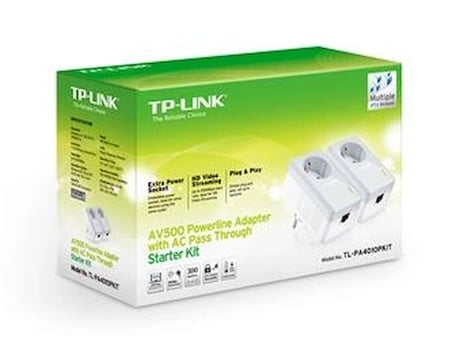 Tp-Link TL-PA4010PKIT 600 Mbps Priz Soketli Powerline Adaptör (KDO)