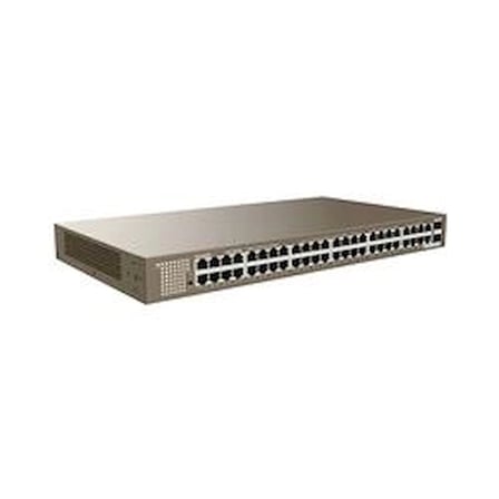 Tenda TEG1050F 48 Port 10-100-1000 Mbps + 2 Port SFP Switch Çelik Kasa Rack Mount (KDO)