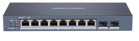 Hikvision DS-3E1510P-SI 8 Port 10-100-1000 Mbps Gigabit Akıllı Yönetilebilir PoE Switch (KDO)