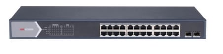 Hikvision DS-3E1526P-SI 26 Port Gbit 24 Port Poe 370W 1xGbit+1xSFP Uplink Yönetilebilir Switch (KDO)