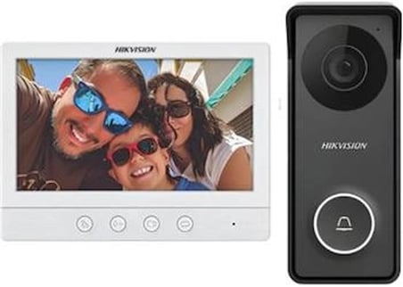 Hikvision DS-KIS213 7" 4 Tellli Analog Vİdeo İnterkom Kit (KDO)