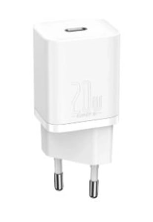 Baseus CCSUP-B02 Super Si QC Beyaz CCSUP-B02 20W Type-C Şarj Cihazı (KDO)