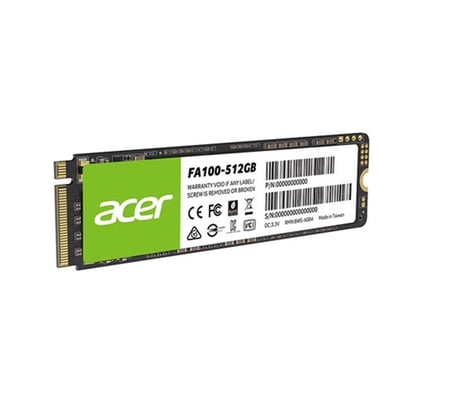 Acer 512GB FA100 3200-2200MB-s PCIe Gen3 x 4 M.2 SSD Disk (KDO)