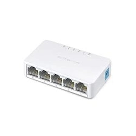 Tp-Link Mercusys MS105 5 Port 10-100 Mbps Switch Plastik Kasa (KDO)