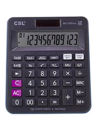 CSL RZ-822 12 Hane Masa Tipi Renkli Hesap Makinesi (KDO)
