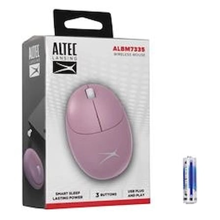 Altec Lansing ALBM7335 Pembe 2.4GHz USB 1200DPI Alkalin Pilli Kablosuz Mouse (KDO)