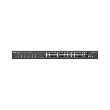 Ruijie-Reyee RG-ES126S-LP 24 Port Poe+ 10-100 Mbps + 2 Port 10-100-1000 Mbps Uplink Switch (KDO)