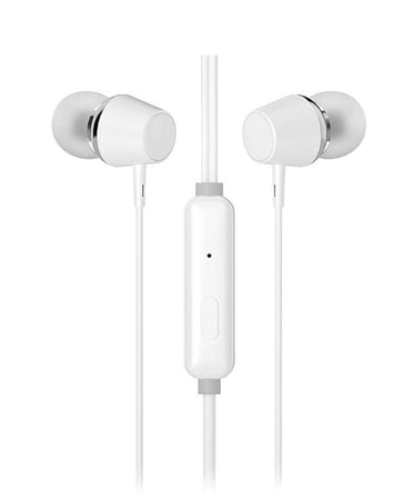 Hp DHE-7000-WT Kablolu Kulakiçi 3.5mm Jack Mikrofonlu Beyaz Kulaklık (KDO)