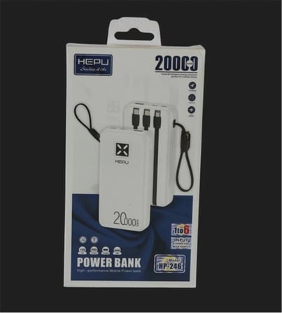 Hepu HP-246 20.000mAh Type-C,Lightining,Usb Powerbank led Gösterge (KDO)