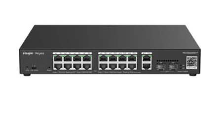 Reyee RG-ES220GS-LP 20 Portlu 10-100-1000 Yönetilebilir 2SFP 2 Gigabit RJ45 Uplink 16Port PoE+(130W) (KDO)