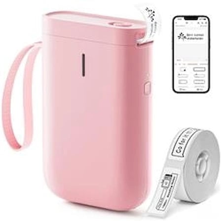 NIIMBOT D11 Pembe Termal Taşınabilir Bluetooth Etiket Yazıcısı (KDO)