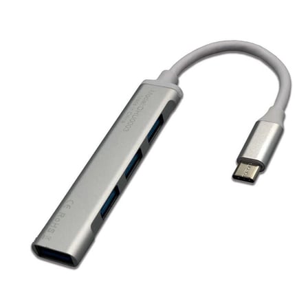 Dexim DHU0003-Dexim Elite USB-Typ-c to 4 Port USB-A Hub (KDO)
