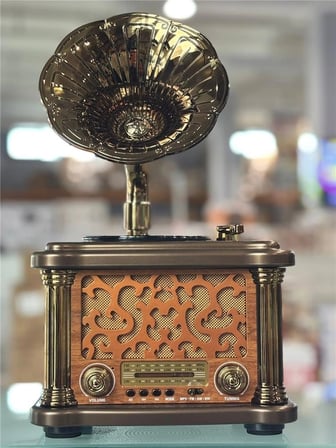 Everton Rt-588  Bluetooth Fm-Usb-Tf-Aux  Şarjlı Nostaljik Radyo (KDO)