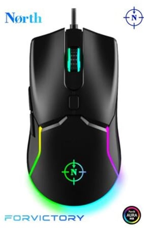 North Air Black RGB Kablolu Profesyonel Oyuncu Mouse (KDO)