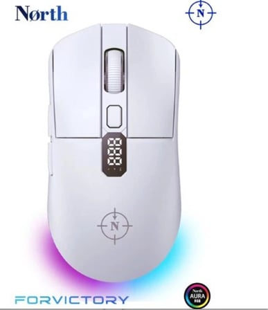 North Odin Pro WL Beyaz 26K DPI 750 IPS 70G UltraLight RGB Kablosuz Gaming Mouse (KDO)