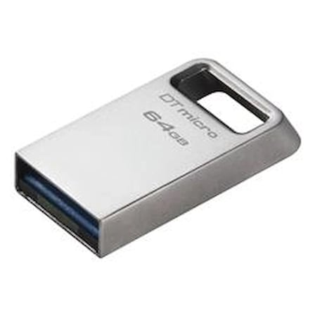 Kingston DTMC3G2-64GB DataTraveler Micro 200MB-s Metal USB 3.2 Gen 1 Flash Bellek (KDO)