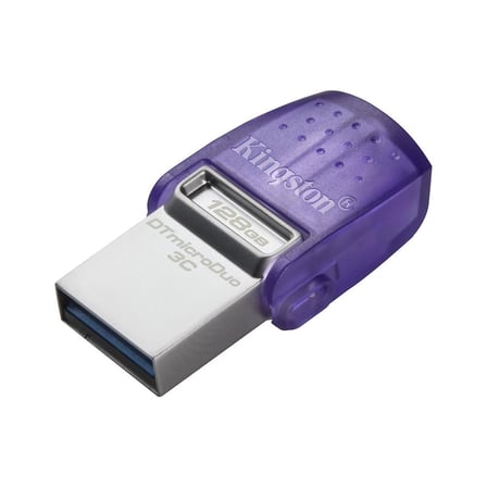 Kingston DTDUO3CG3-128GB DataTraveler microDuo 3C 200MB-s dual USB-A + USB-C Flash Bellek (KDO)