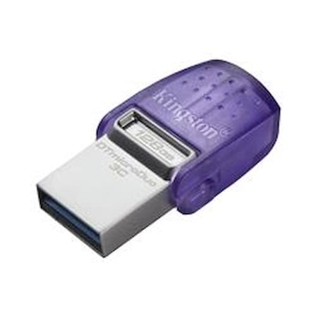 Kingston DTDUO3CG3-128GB DataTraveler microDuo 3C 200MB-s dual USB-A + USB-C Flash Bellek (KDO)