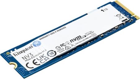 Kingston 1TB NV3 M.2 2280 NVMe PCIe 4.0 Gen 4x4 6000 MB-s-4000 MB-s SNV3S-1000G Ssd Disk (KDO)