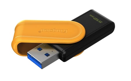 Kingston DTXS-512GB 512GB Portable USB 3.2 Gen1 DataTraveler ExodiaS (Black-Yellow) Flash Bellek (KDO)