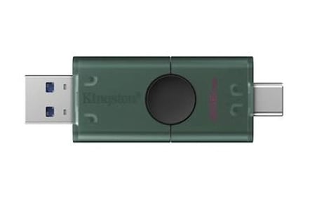 Kingston DTDEG2-256GB 256GB USB-A + USB-C 3.2 Gen 1 DataTraveler DuoG2 Flash Bellek (KDO)