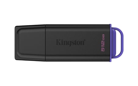 Kingston DTXG2-512GB 512GB Portable USB 3.2 Gen 1 DataTraveler Exodia Black-Purple Flash Bellek (KDO)