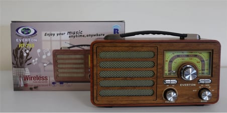 Everton Rt-755 Bluetooth Fm-Usb-Tf-Aux Şarjlı Nostaljik Radyo (KDO)