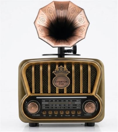 Everton RT-605 Şarjlı,  Nostaljik Radyo( Bluetooth-USB-SD-FM) (KDO)