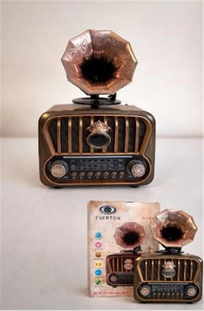 Everton RT-605 Şarjlı,  Nostaljik Radyo( Bluetooth-USB-SD-FM) (KDO)