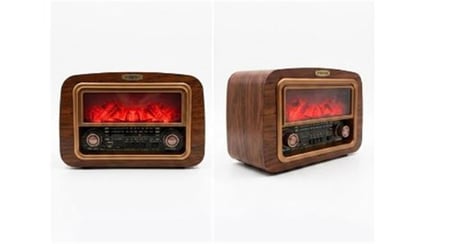 Everton Rt-742 Şömine Göstergeli  Bluetooth Fm-Usb-Tf-Aux  Şarjlı Nostaljik Radyo (KDO)