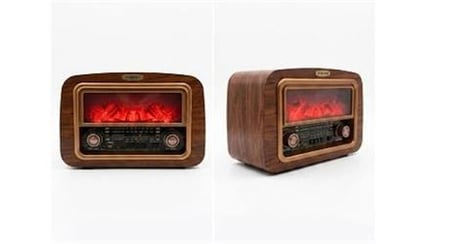 Everton Rt-742 Şömine Göstergeli  Bluetooth Fm-Usb-Tf-Aux  Şarjlı Nostaljik Radyo (KDO)