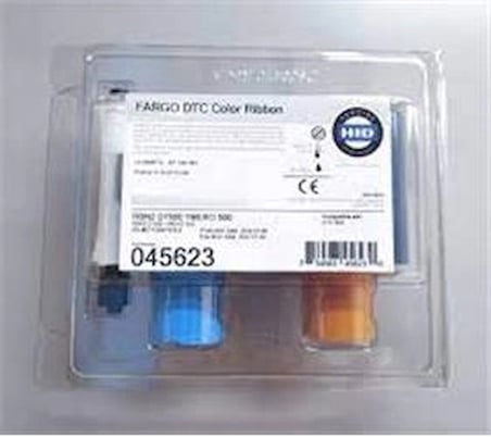 Fargo 045623 DTC1500 Full Color YMCKO Ribbon 500 images (KDO)