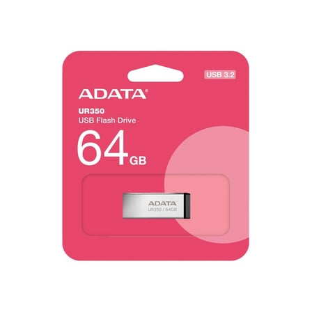 Adata UR350-64G 64GB USB3.2 Gen1 Metal Flash Bellek (KDO)