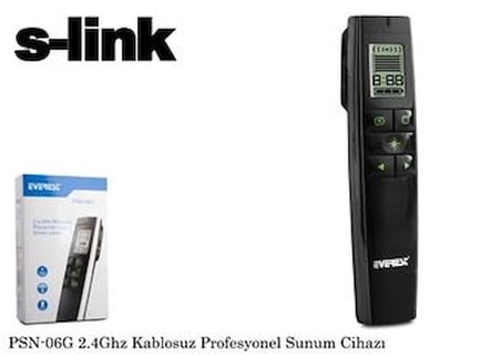 Everest PSN-06G 2.4ghz Kablosuz Profesyonel Presenter (KDO)