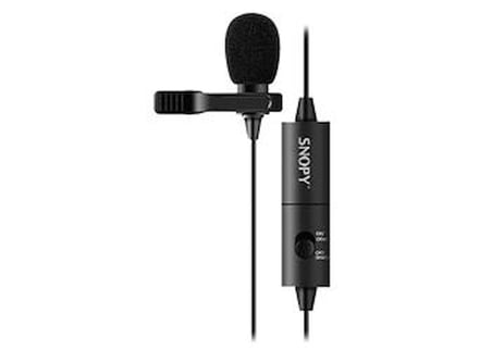 Snopy SN-100M Siyah Akıllı Telefon Ve Youtuber Yaka Mikrofonu (KDO)