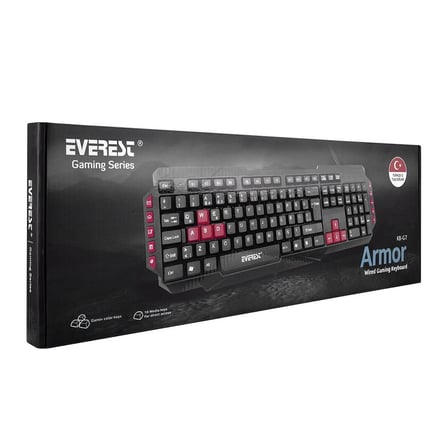Everest KB-G7 ARMOR Siyah USB Q Gaming Oyuncu Klavyesi (KDO)