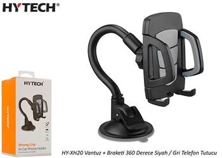 Hytech HY-XH20 Vantuz + Braketi 360 Derece Siyah-Mavi Telefon Tutucu (KDO)