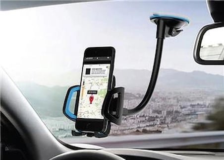 Hytech HY-XH20 Vantuz + Braketi 360 Derece Siyah-Mavi Telefon Tutucu (KDO)