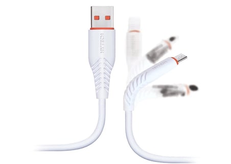 Hytech HY-X235 1.2M 3A Micro Usb Beyaz Data (KDO)